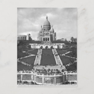 Basilika Sacre-Coeur, Montmartre, 1876-1910 Postkarte