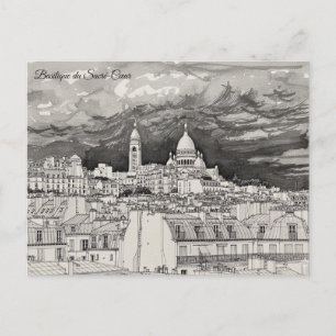 Basilika Sacré-Cœur Postkarte