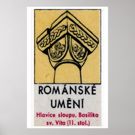 Basilika-Säule - Streichholzschachtel-Druck - Tsch Poster