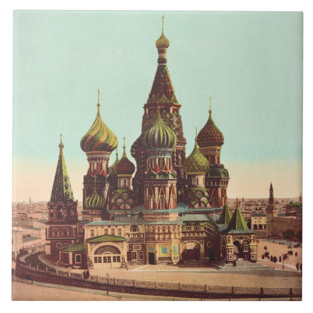Basilika St. Basil, Roter Platz Moskau Fliese (Vorderseite)