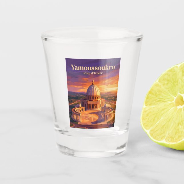 Basilika Unserer Lieben Frau des Friedens Côte d'I Schnapsglas (Vorderseite)