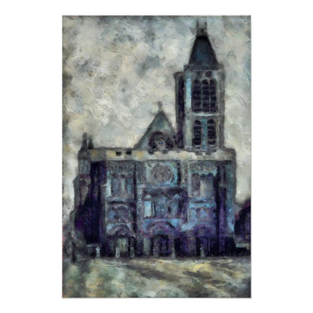 Basilika von Saint-Denis Poster (Vorderseite)