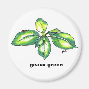 Basilikum, geaux Grün Magnet