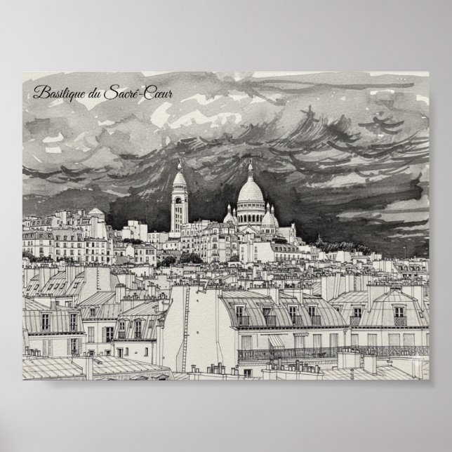 Basilique du Sacré-Cœur Poster (Vorne)