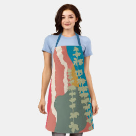 Basilische Abstrakte künstlerische, moderne Farbbl Schürze