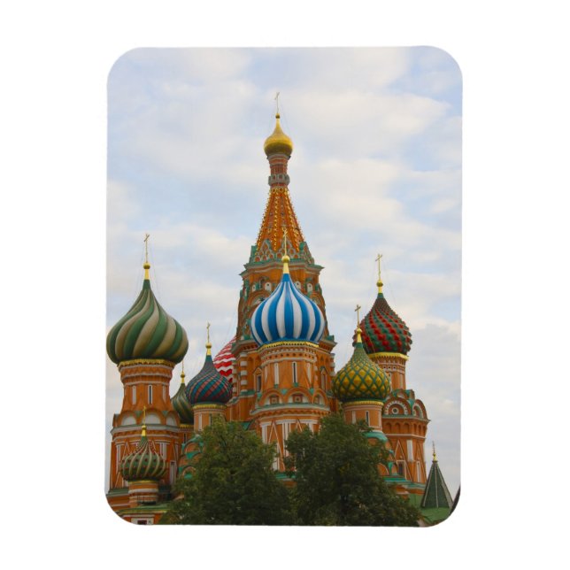 Basilische Kathedrale am Roten Platz, Moskau Magnet (Vertikal)