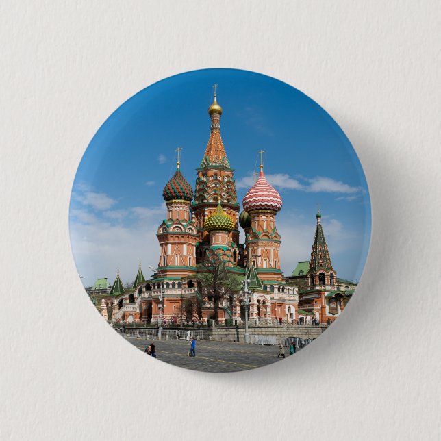 Basilische Kathedrale in Moskau Button (Vorderseite)