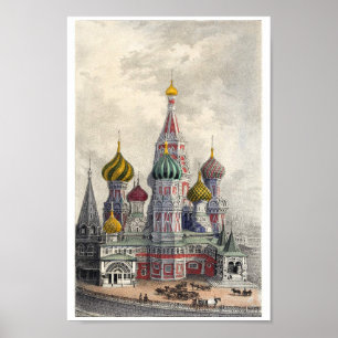 Basilische Kathedrale, Moskau Poster