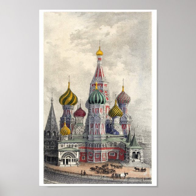 Basilische Kathedrale, Moskau Poster (Vorne)