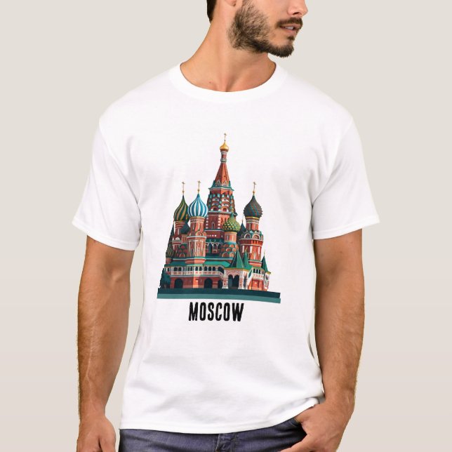 Basilische Kathedrale Moskau T-Shirt (Vorderseite)