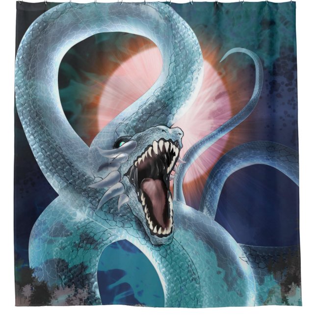 Basilisk Duschvorhang (Vorderseite)
