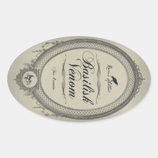 Basilisk Venom Halloween-Jar-Aufkleber Ovaler Aufkleber