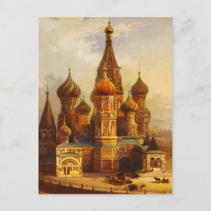 Basilius-Kathedrale, Moskau, Russland. Postkarte