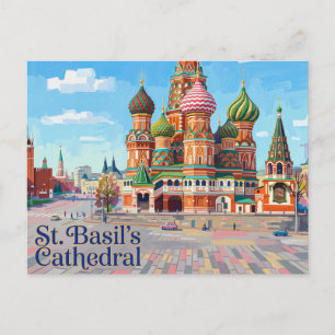 Basilius-Kathedrale Russland Postkarte