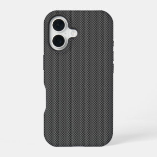 Basis für schwarze Kohlenstofffasern iPhone 16 Hülle
