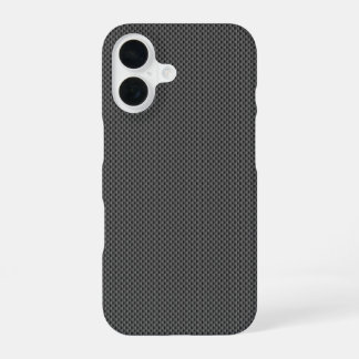 Basis für schwarze Kohlenstofffasern iPhone 16 Hülle