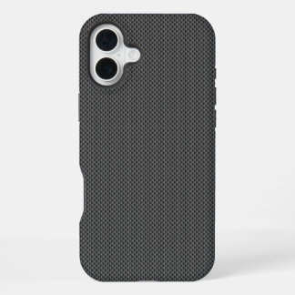 Basis für schwarze Kohlenstofffasern iPhone 16 Plus Hülle