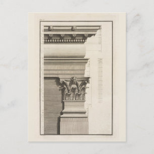 Basis, Hauptstadt und Entstehung der Pilaster Postkarte