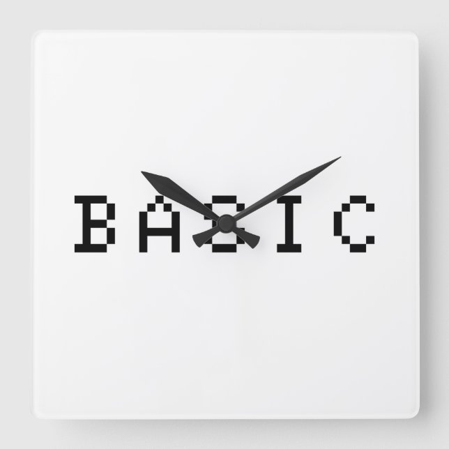 BASIS QUADRATISCHE WANDUHR (Vorderseite)