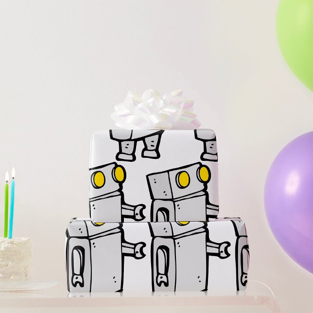Basis-Robot Geschenkpapier (Von Creator hochgeladen)