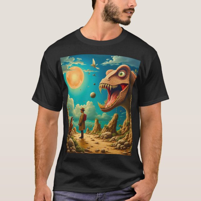Basis Schwarzes T-Shirt für Herren (Vorderseite)