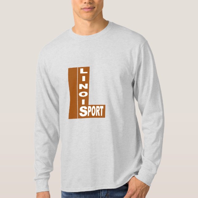 Basische T-Shirts DESIGN ILLINOIS SPORT (Vorderseite)