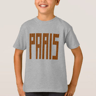 Basisches Stahlt-Shirt für Kinder PARIS SCHOKOLADE T-Shirt