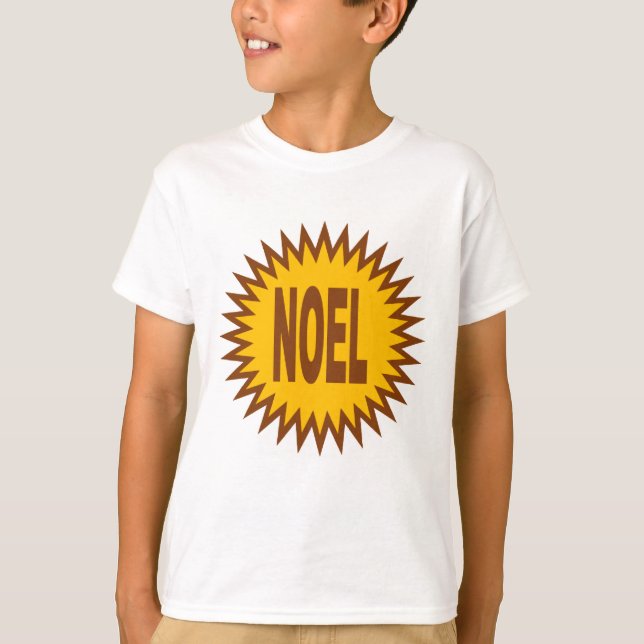 BASISCHES T-SHIRT SCHOKOLADE NOEL-STAR (Vorderseite)