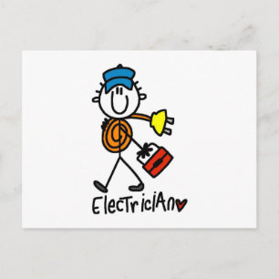 Basiselektriker T-Shirts und Geschenke Postkarte
