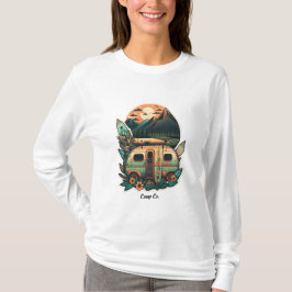 Basisherren-Langarm-T-Shirt für Damen T-Shirt