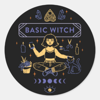 Basishuhen - Camille Chew Runder Aufkleber