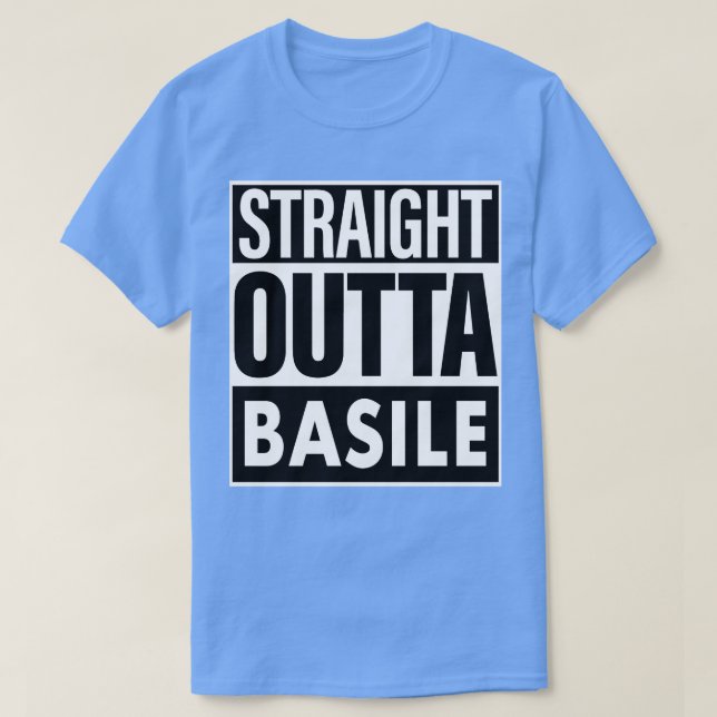 Basisiname direkt außerhalb Basile T-Shirt (Design vorne)