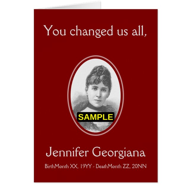 Basiskarte und Personalisierte Erinnerungskarte (Vorne)