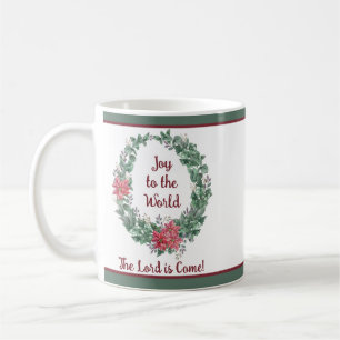Basiskranz aus Wasserfarben, Weihnachten, individu Kaffeetasse