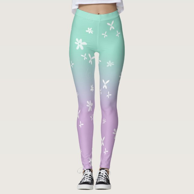 Basisputterfliegen - Pastelle Leggings (Vorderseite)