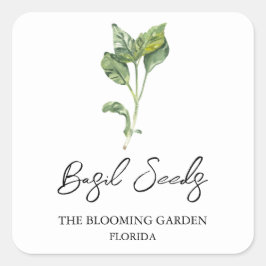 Basissaatetikett Quadratischer Aufkleber