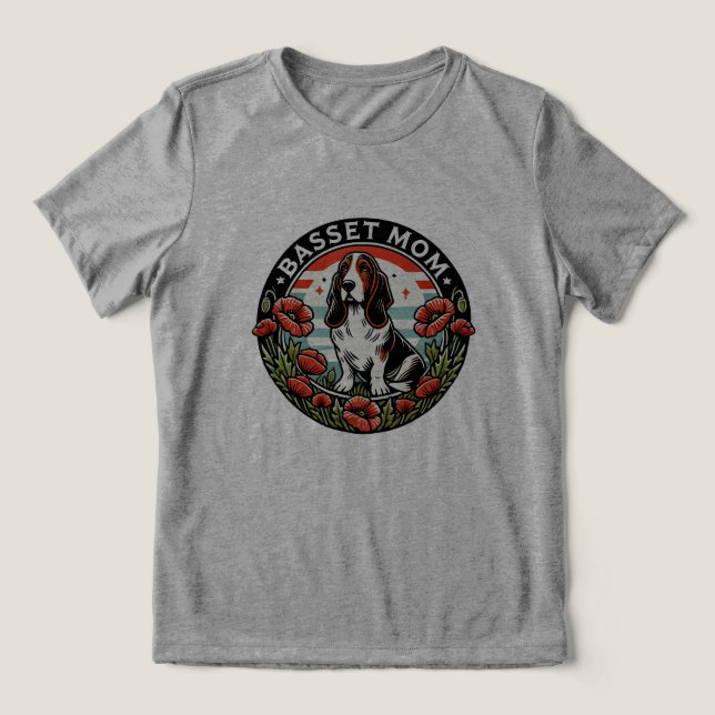 Basissatz-Mama Tri-Blend Shirt (Design Vorderseite)