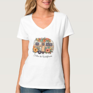 Basist-Shirt mit V-Ausschnitt für Damen T-Shirt
