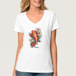 Basist-Shirt mit V-Ausschnitt für Damen T-Shirt