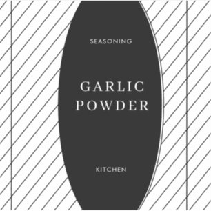 Basistext Minimal Kitchen Pantry Jar Label