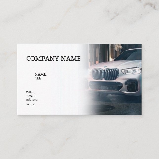 BASISVORLAGENKARTE VISITENKARTE (Vorderseite)