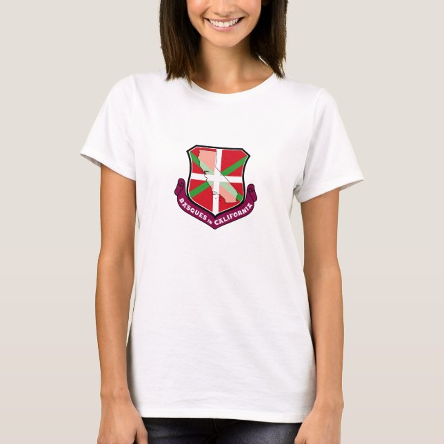Basken in Kalifornien, Ikurriña Wappen: T-Shirt (Vorderseite)