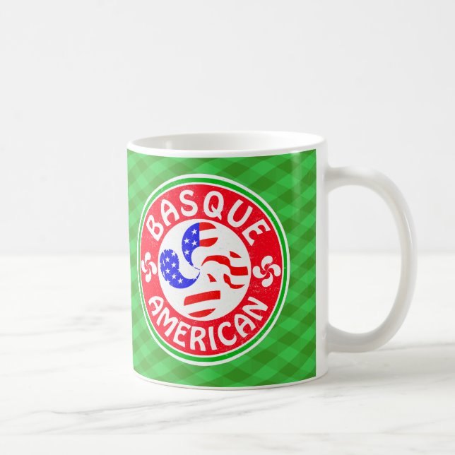 Baskenamerikana Euskara Lauburu Cross Kaffeetasse (Rechts)