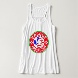 Baskenamerikana Euskara Lauburu Cross T-Shirt Tank Top