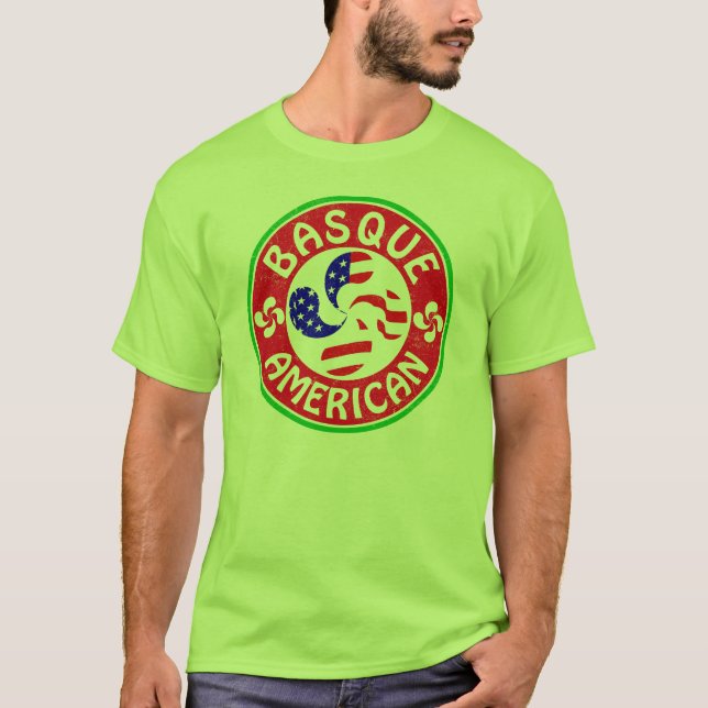 Baskenamerikana Euskara Lauburu T-Shirt (Vorderseite)