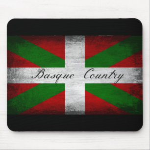 Baskenland Distressed Flagge Mousepad