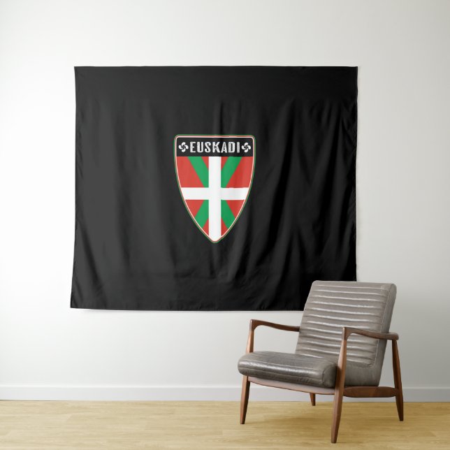 Baskenland Euskadi Wandteppich (Beispiel (Horizontal))