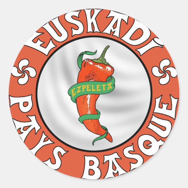 Baskenland Ezpeleta Runder Aufkleber (Vorderseite)