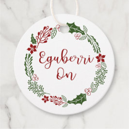 Baskenland frohe Weihnachten, Custom Geschenkanhänger