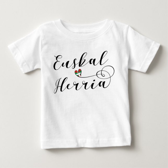 Baskenland-Herz-T-Shirt Euskal Herria Baby T-shirt (Vorderseite)